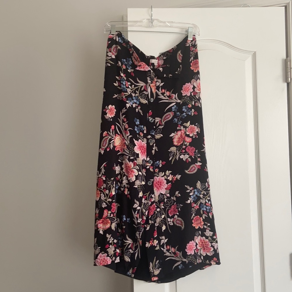 LOFT Floral Maxi Skirt
